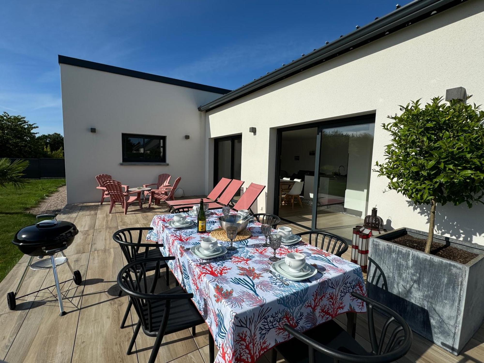 Maison Neuve 4 Etoiles Plain-Pied Proche De La Mer Plurien Luaran gambar