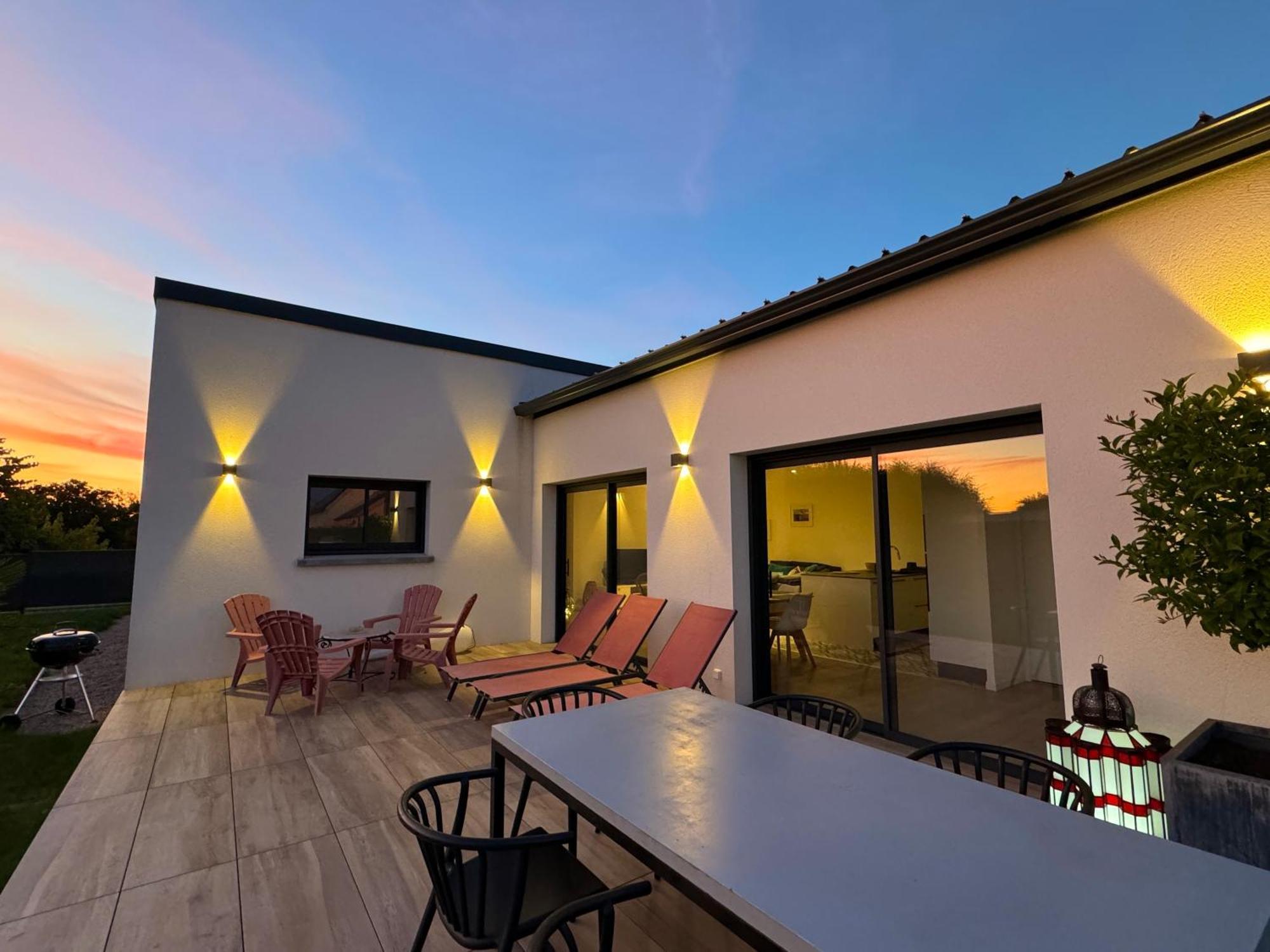Maison Neuve 4 Etoiles Plain-Pied Proche De La Mer Plurien Luaran gambar